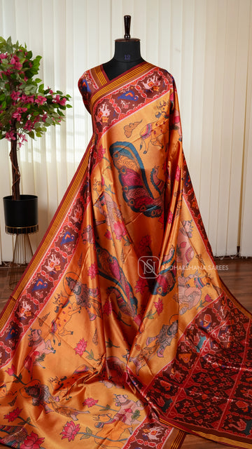 Semi Soft Silk With Fusion Concept