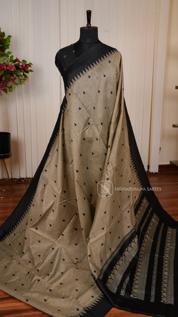 Mix Cotton With Temple Weaving Border