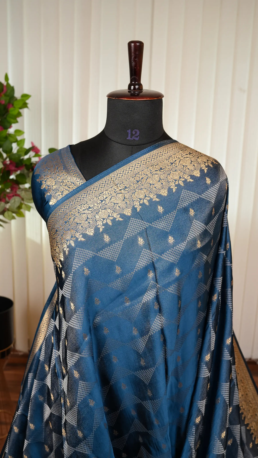 Mashru Satin With Zari Butta And Zari Border