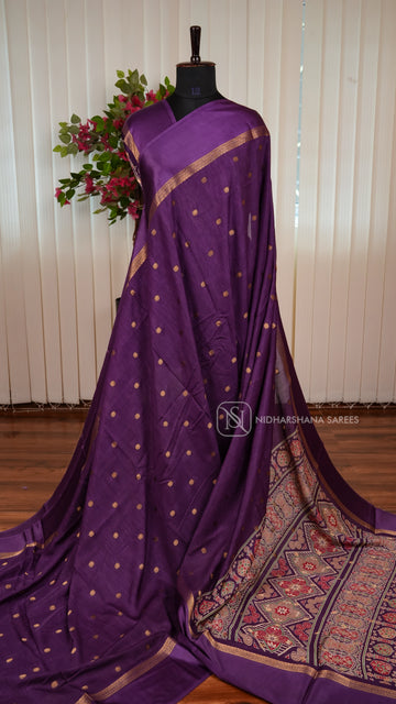 Tussar Georgette Saree With Zari Butta