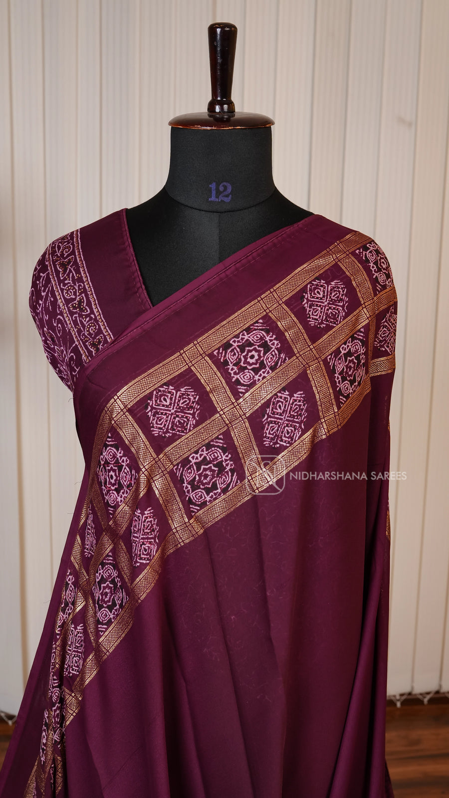 Semi Georgette With Foil Print Concept