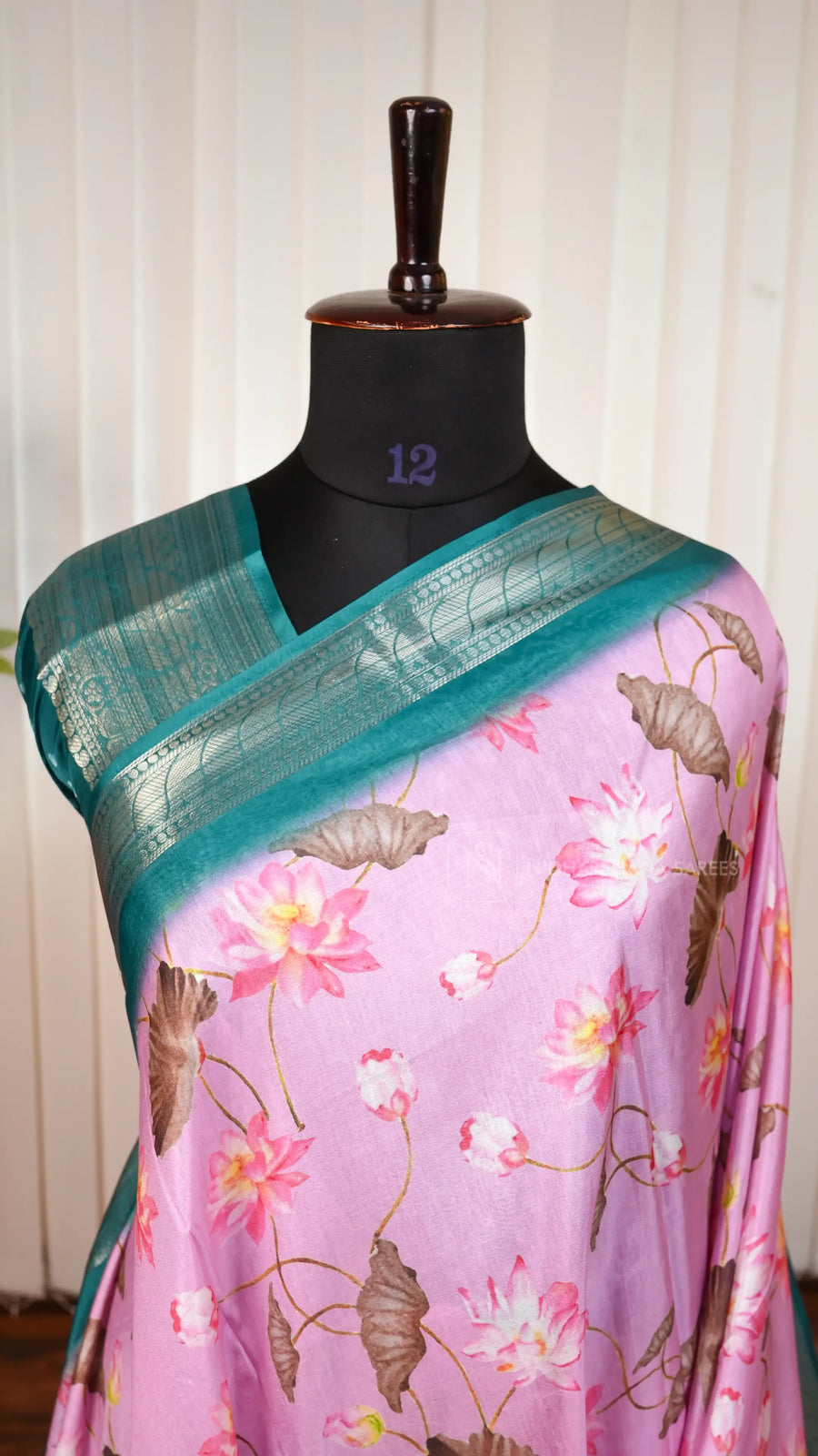 Semi Georgette With Pichwai Print Concept