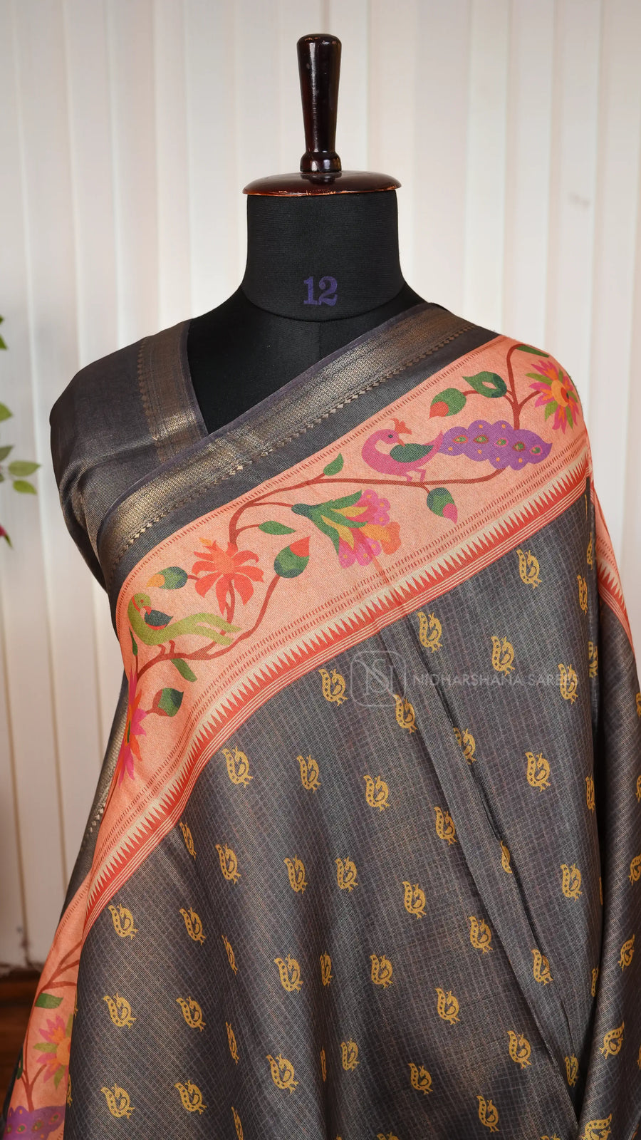 Tussar Silk With Paithani Concept