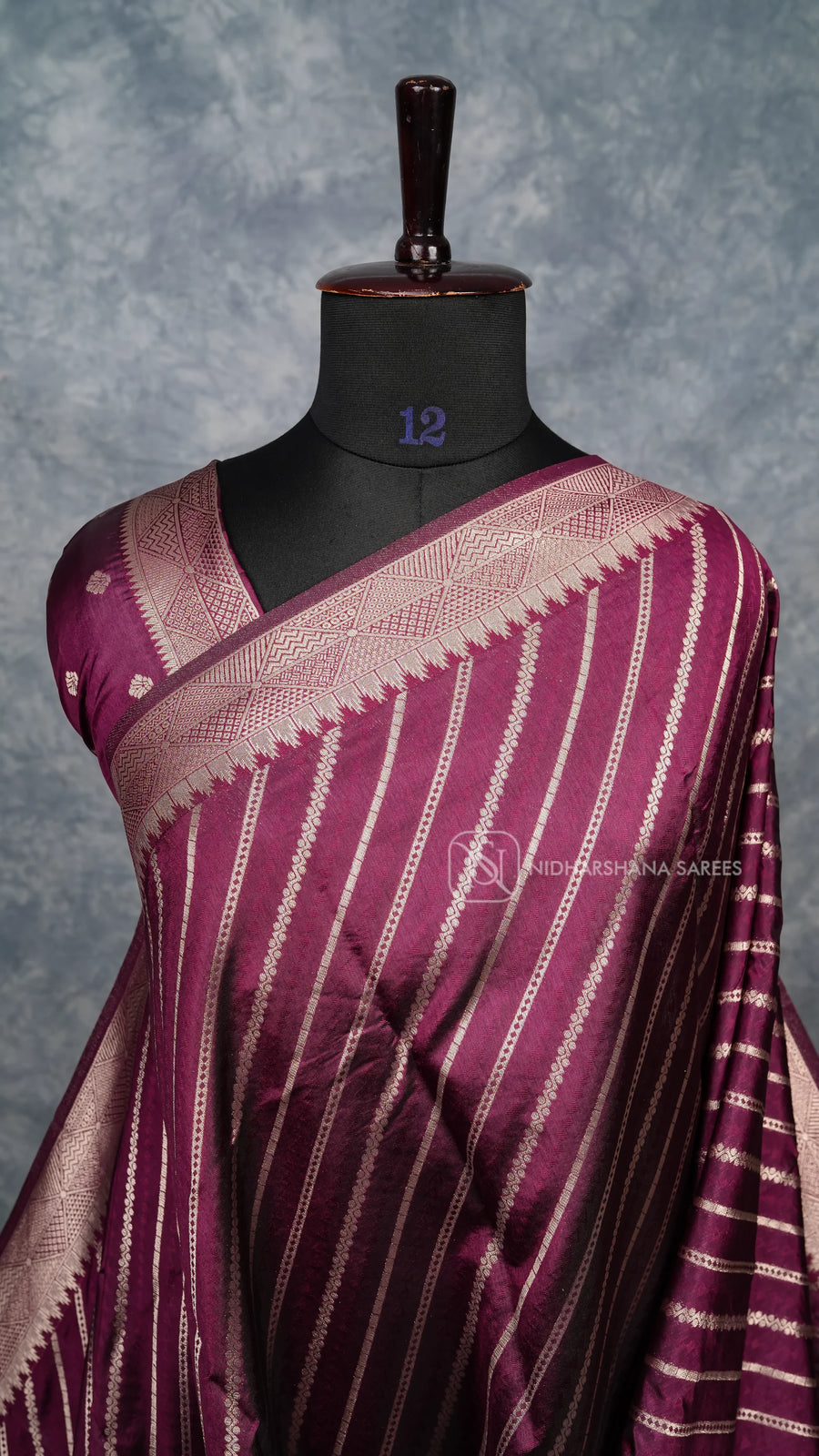 Semi Tussar Silk Saree With Zari Lehariya Concept