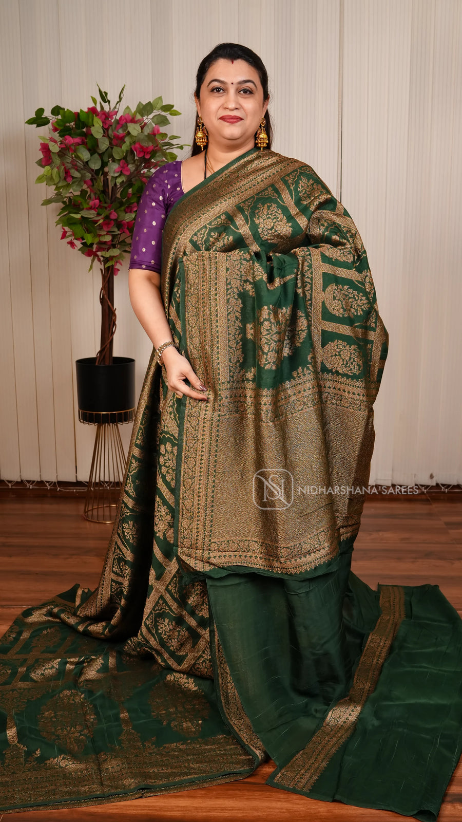 Tussar Georgette Saree With Matte And Antic Zari Concept