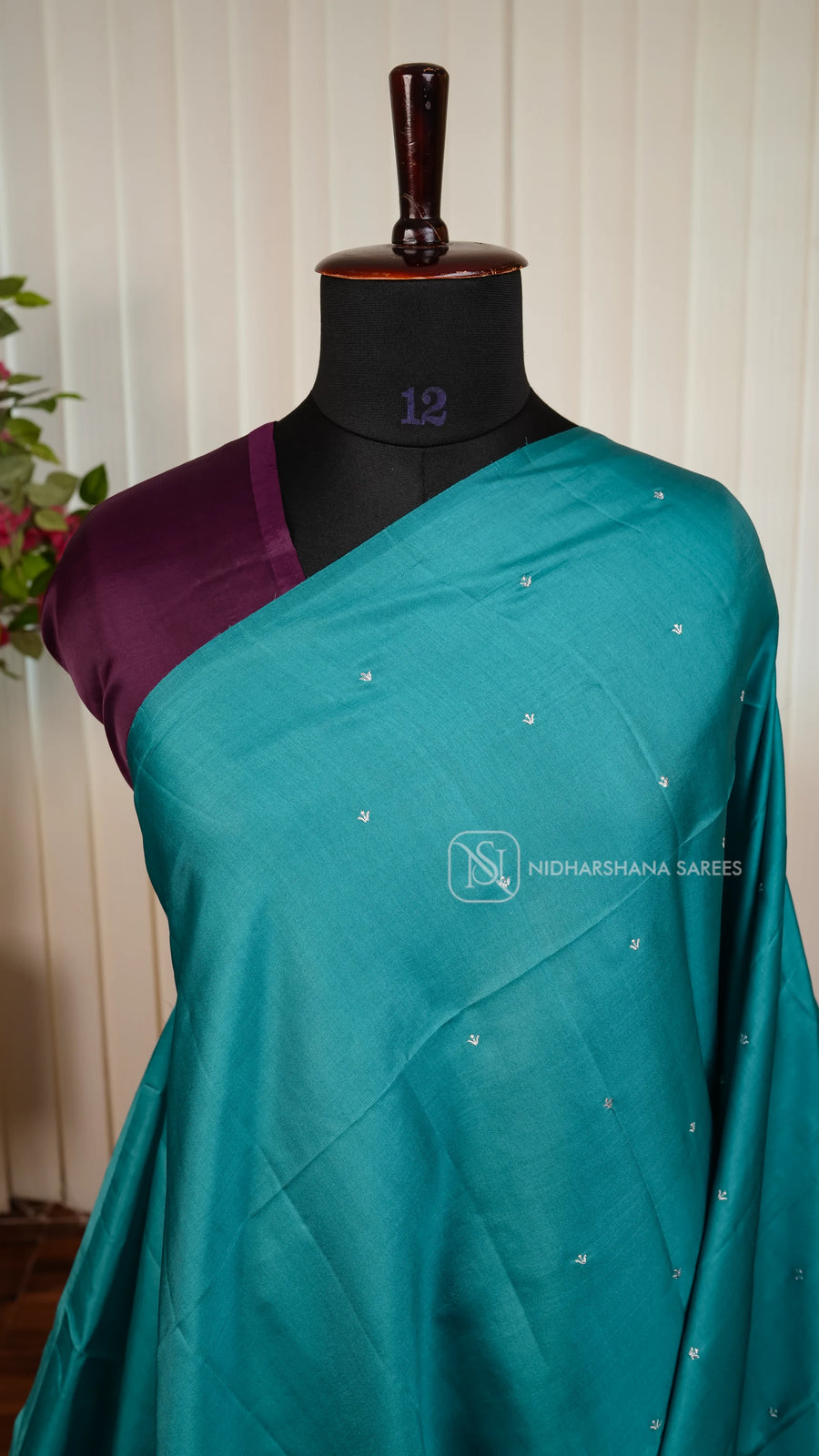 Semi Raw Silk With Embroidery Concept
