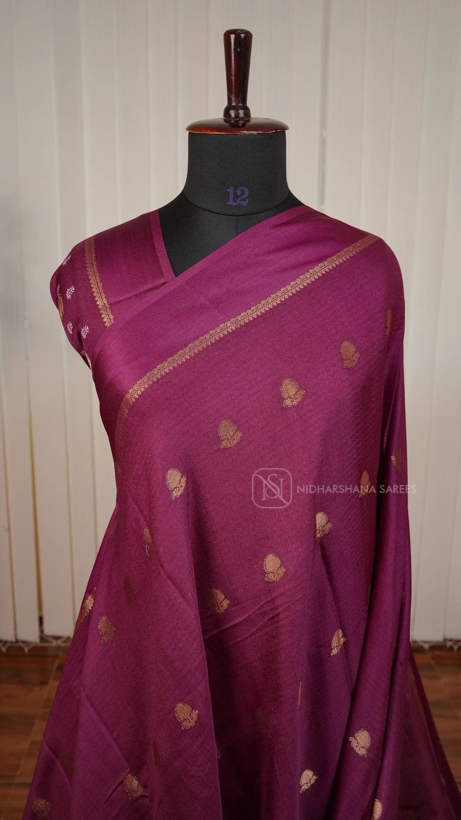 Tussar Georgette Saree With Zari Butta And Printed Pallu