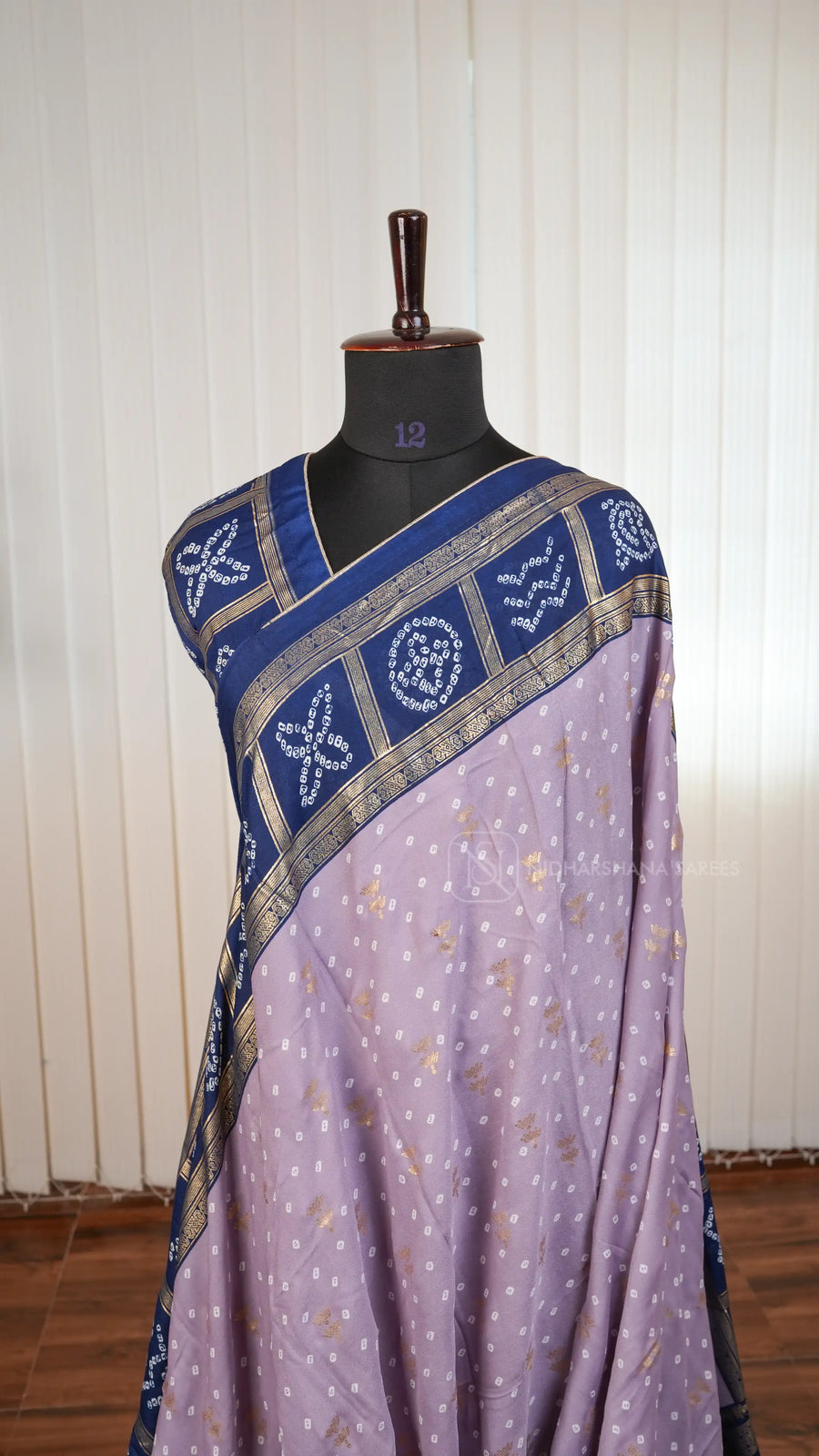 Semi Georgette Saree With Bandhej And Foil Print Butta Concept