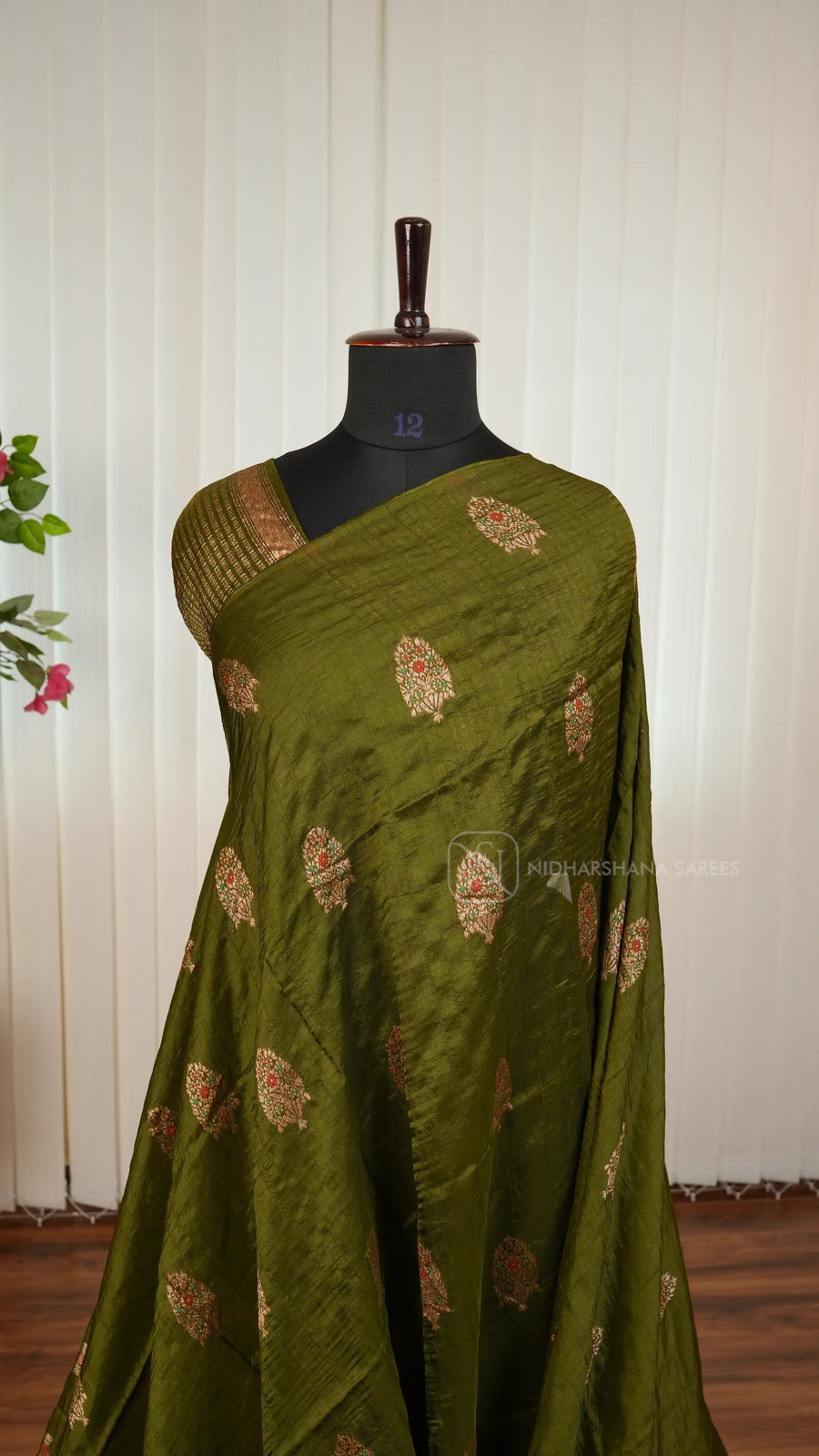 Tussar By Viscose Saree With Meena Woven Butta Concept