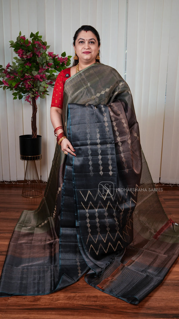 Pure Kanchipuram Silk Saree With Tissue Concept