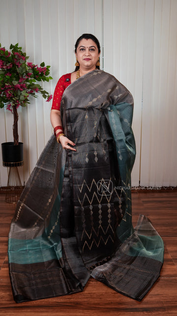 Pure Kanchipuram Silk Saree With Tissue Concept