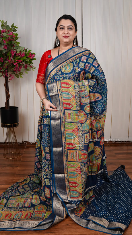 Semi Georgette Saree With Elegant Printed Design