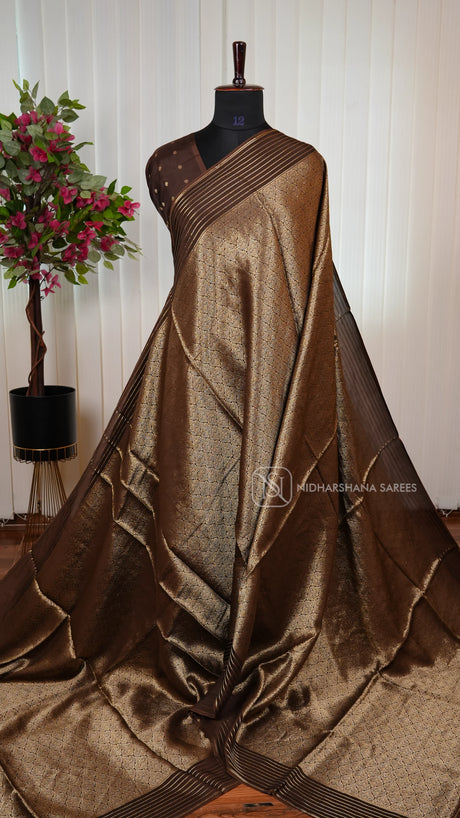 Semi Banarasi Silk With Zari Weaving Concept