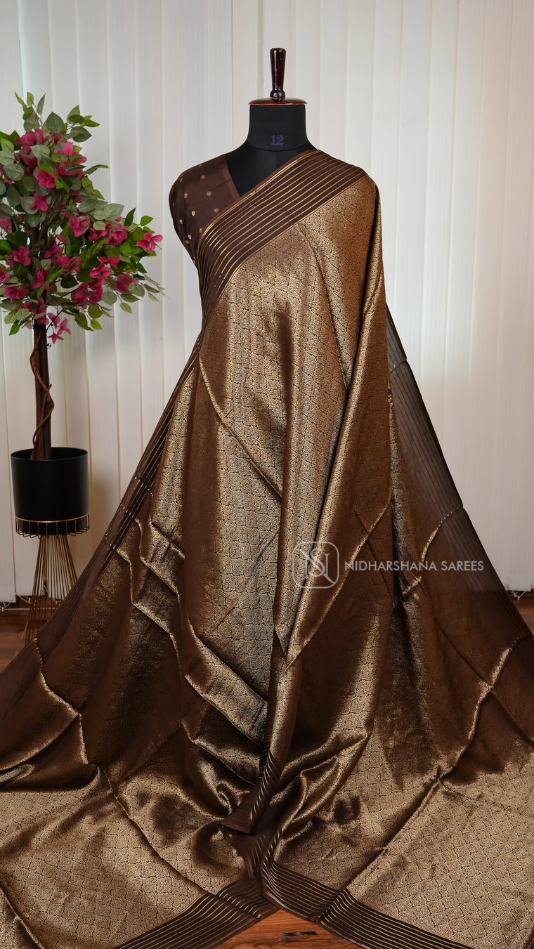 Semi Banarasi Silk With Zari Weaving Concept