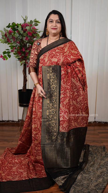 Pure Viscose Dola Saree With Traditional Mango Motif