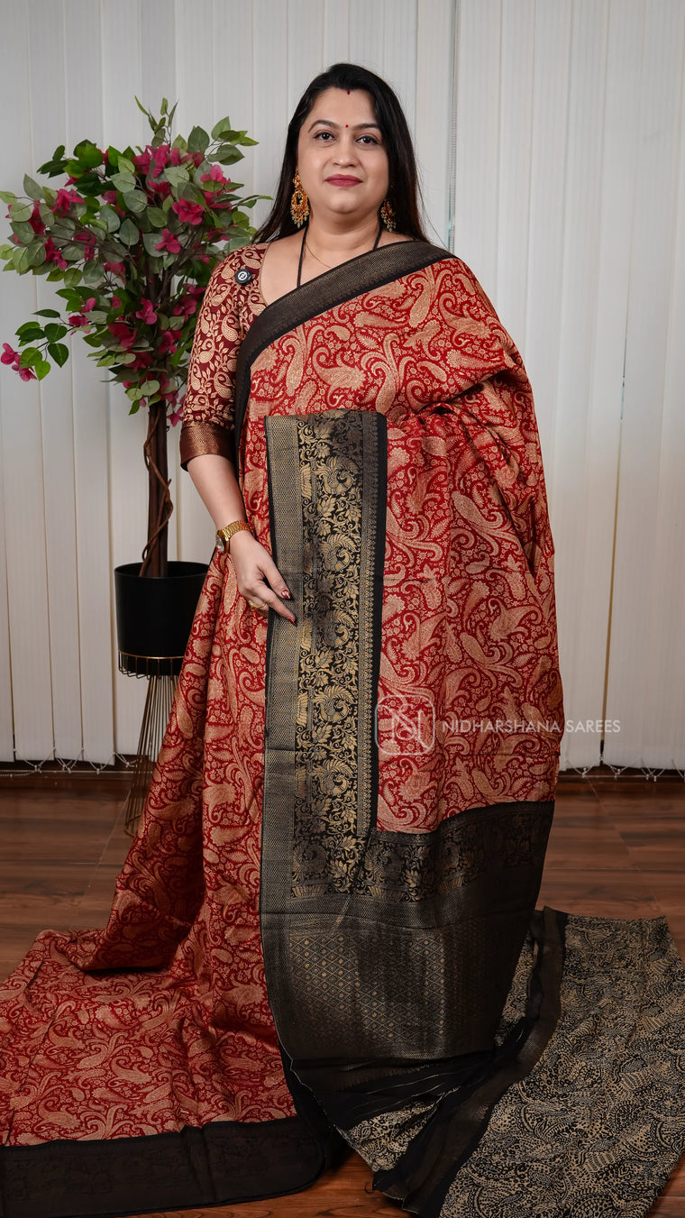 Pure Viscose Dola Saree With Traditional Mango Motif ''