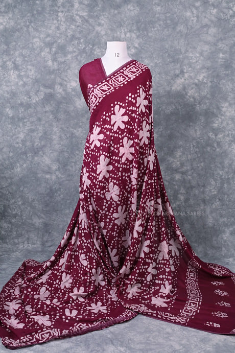 Chanderi Cotton With Batic Print Concept