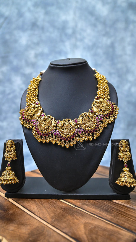 Traditional Temple Jewellery Necklace Set