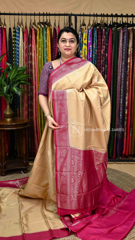 Premium Viscose With Contrast Zari Border
