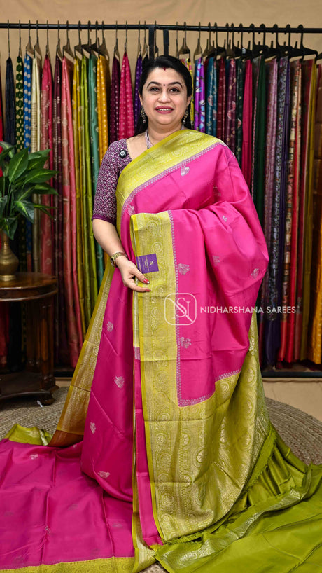 Premium Viscose With Contrast Zari Border