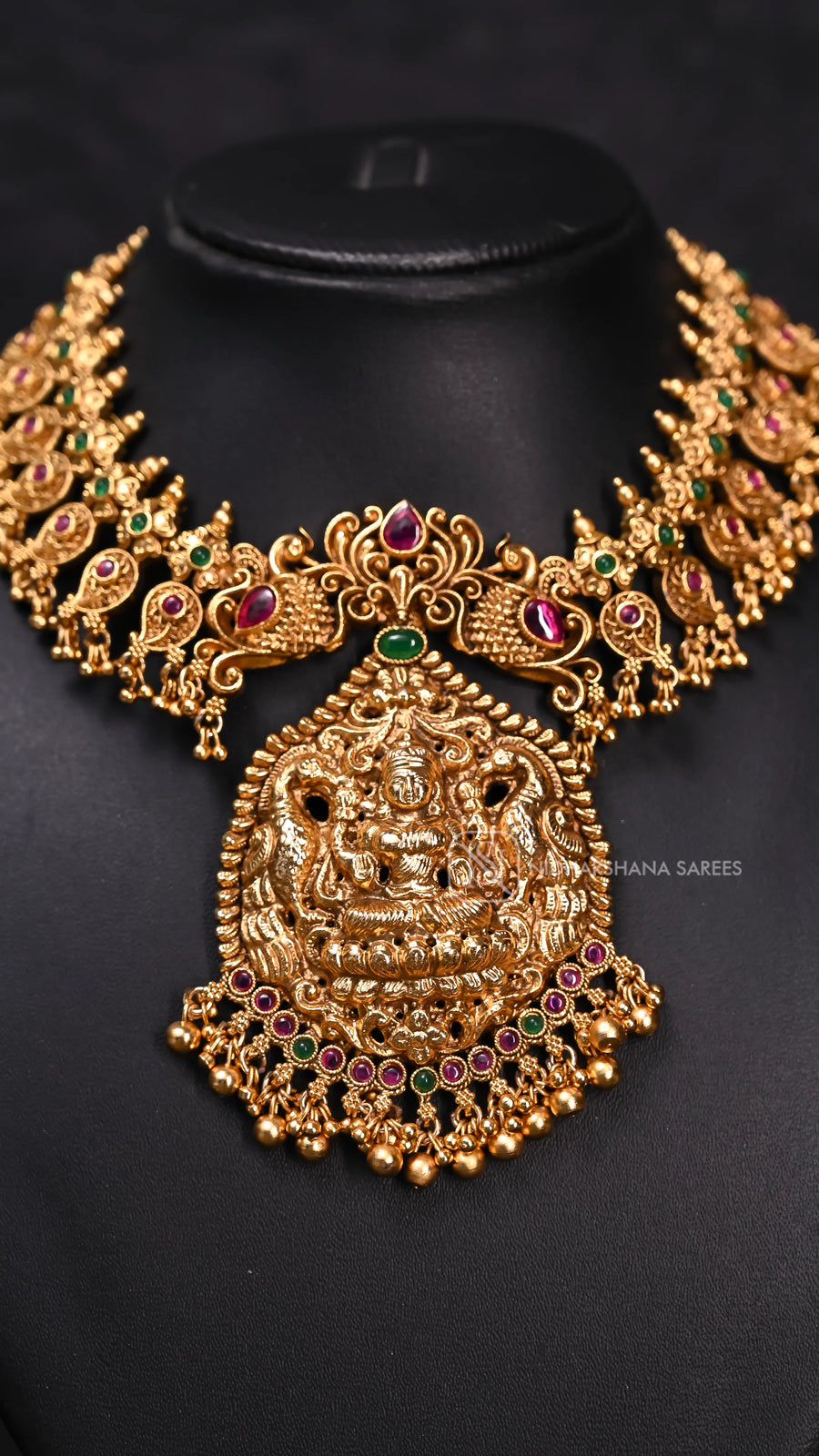 Traditional Lakshmi Temple Jewellery Necklace Set