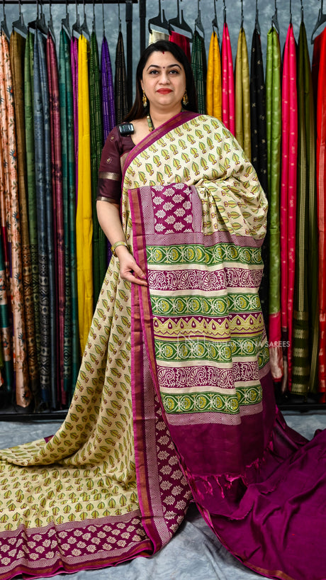Semi Linen With Digital Print Concept