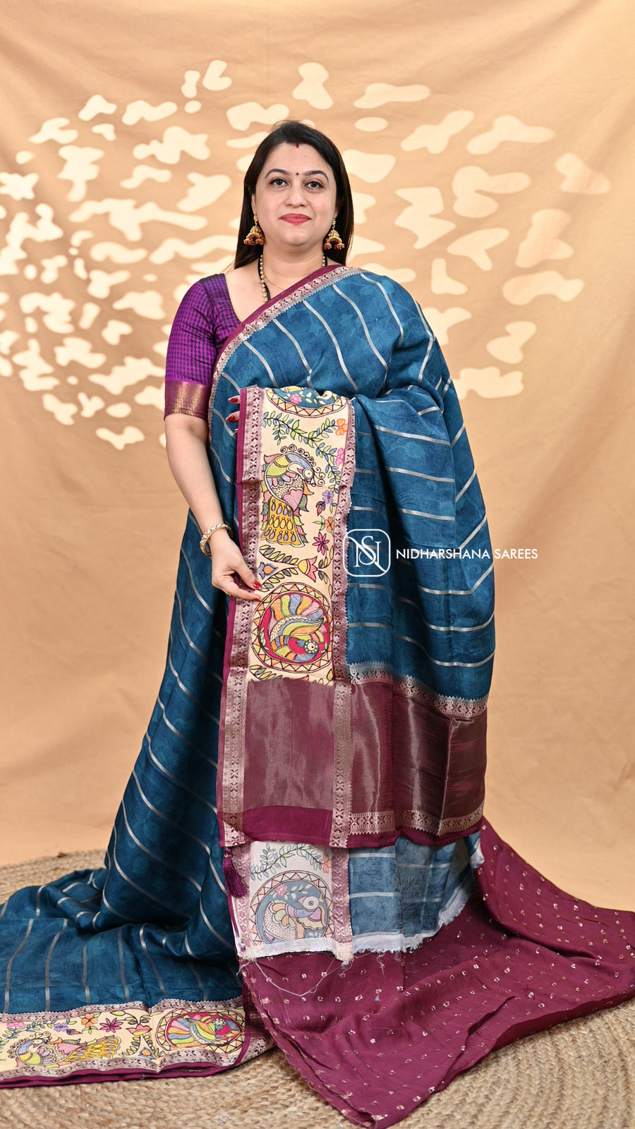 Premium Viscose Saree With Zari Lines