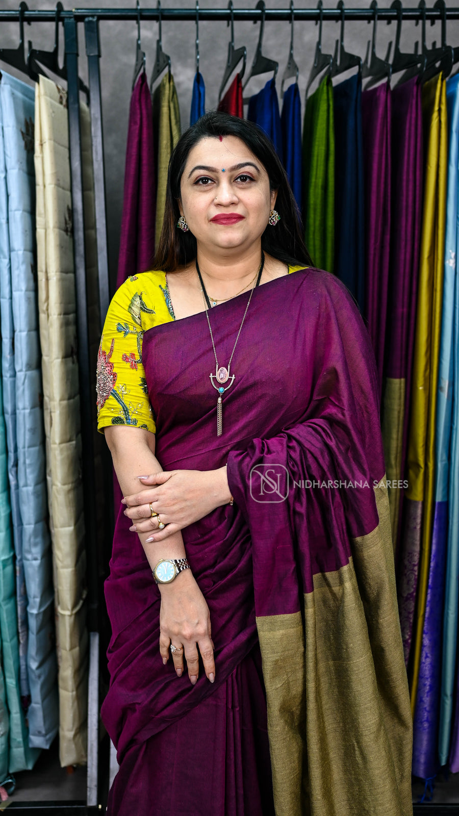 Bengal Cotton With Contrast Pallu