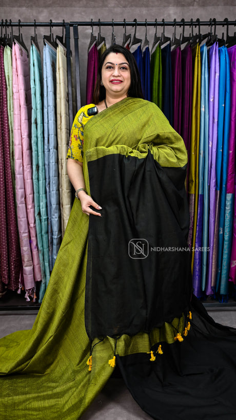 Bengal Cotton With Contrast Pallu