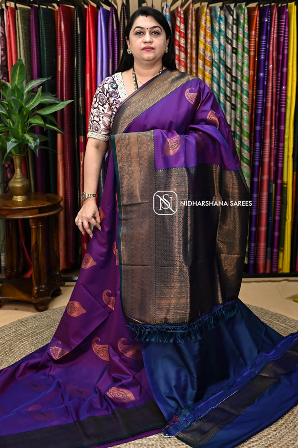 Semi Kanchipuram Soft Silk Design-1