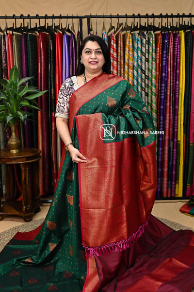 Semi Kanchipuram Soft Silk Design-3