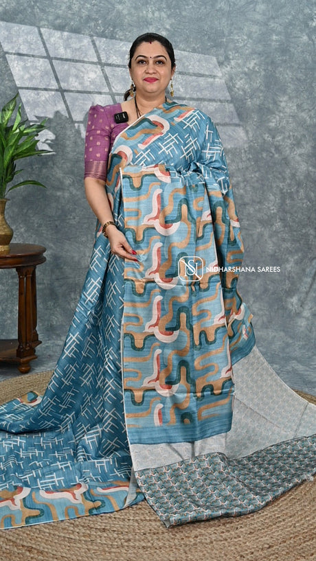 Semi Tussar Silk