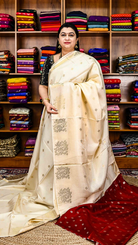 Premium Viscose Dola With Zari Butta And Zari Border Concept