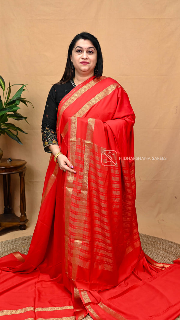 Semi Mysore Crepe Silk