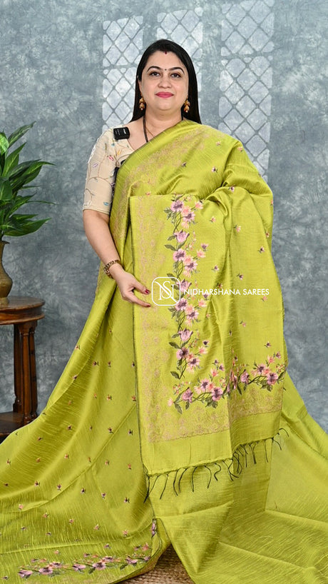 Semi Raw Silk