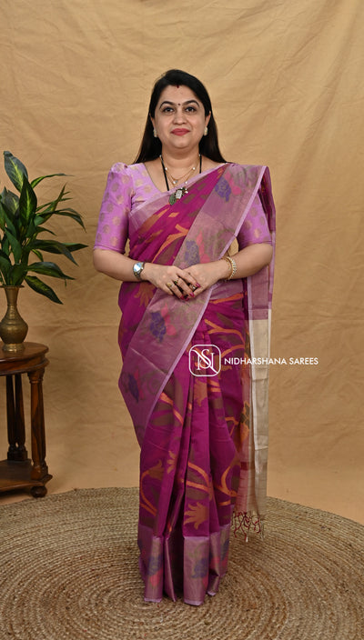 Soft Chanderi Pochampalli