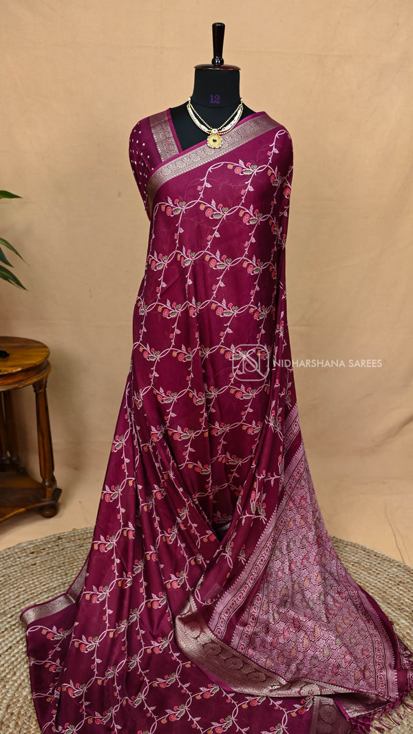 Muslin Georgette With Floral Digital Print