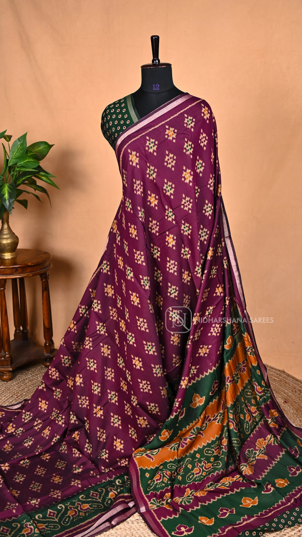 Viscose Cotton With Patola Print