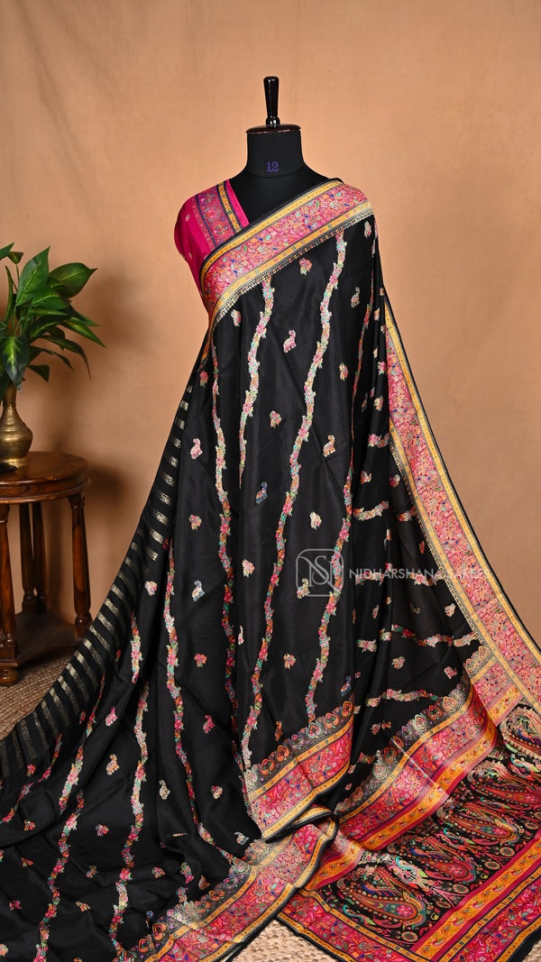 Russian Dola With Elephant Motif And Floral Border
