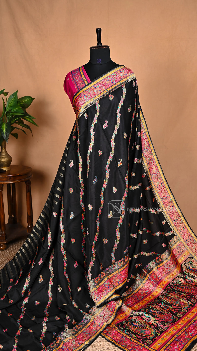 Russian Dola With Elephant Motif And Floral Border