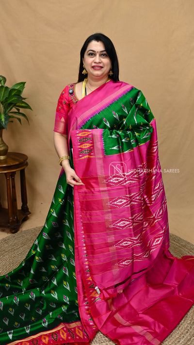 Pure Ikkat Soft Silk