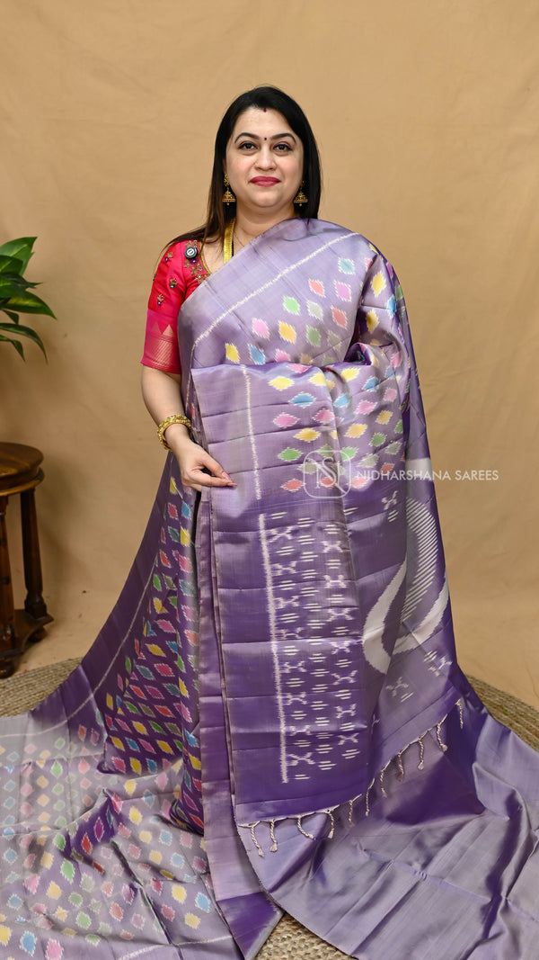 Pure Ikkat Soft Silk