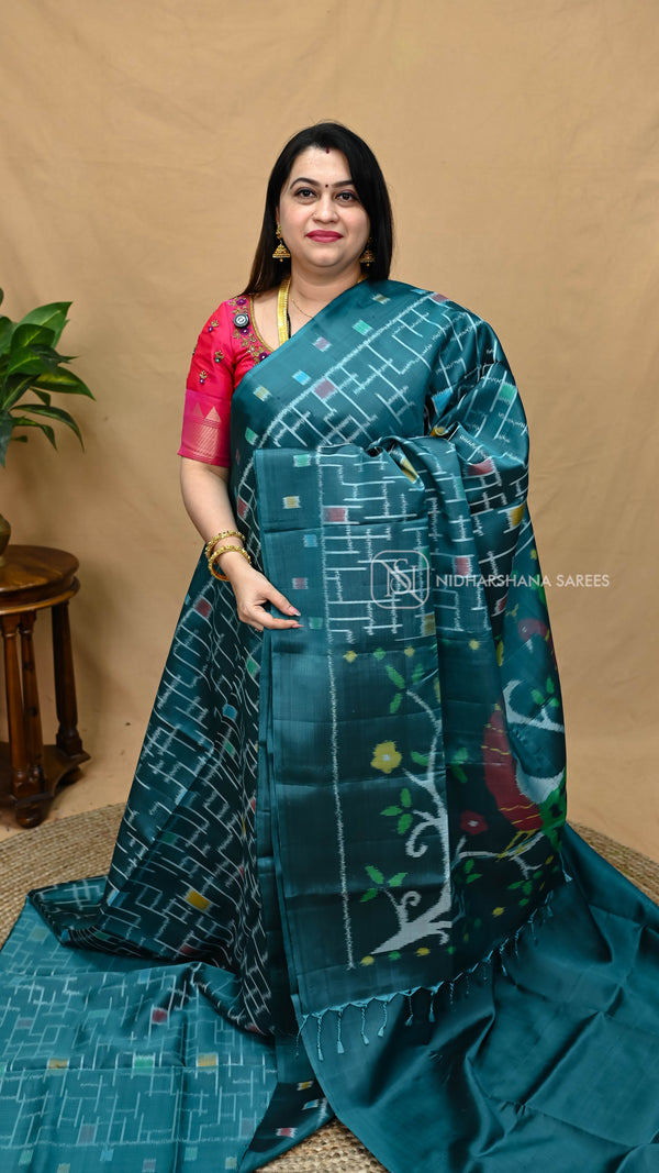 Pure Ikkat Soft Silk