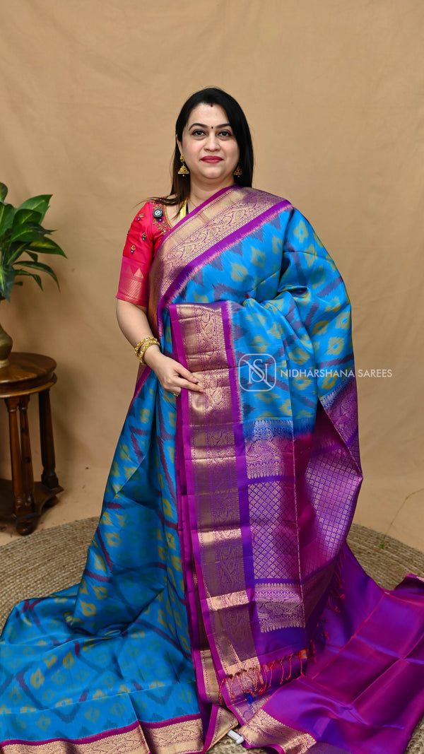 Pure Ikkat Soft Silk