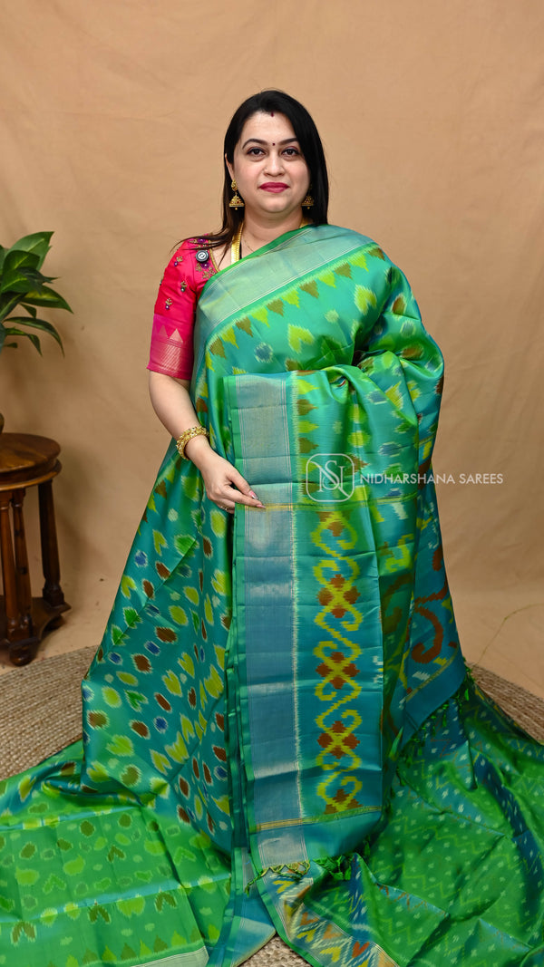 Pure Ikkat Soft Silk