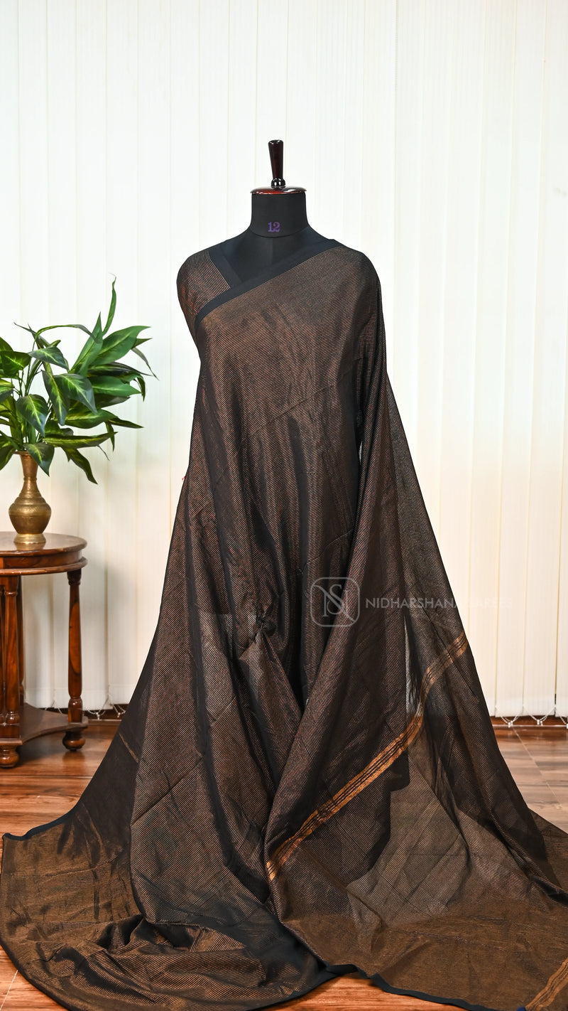 Bengal Cotton With Zari Lines