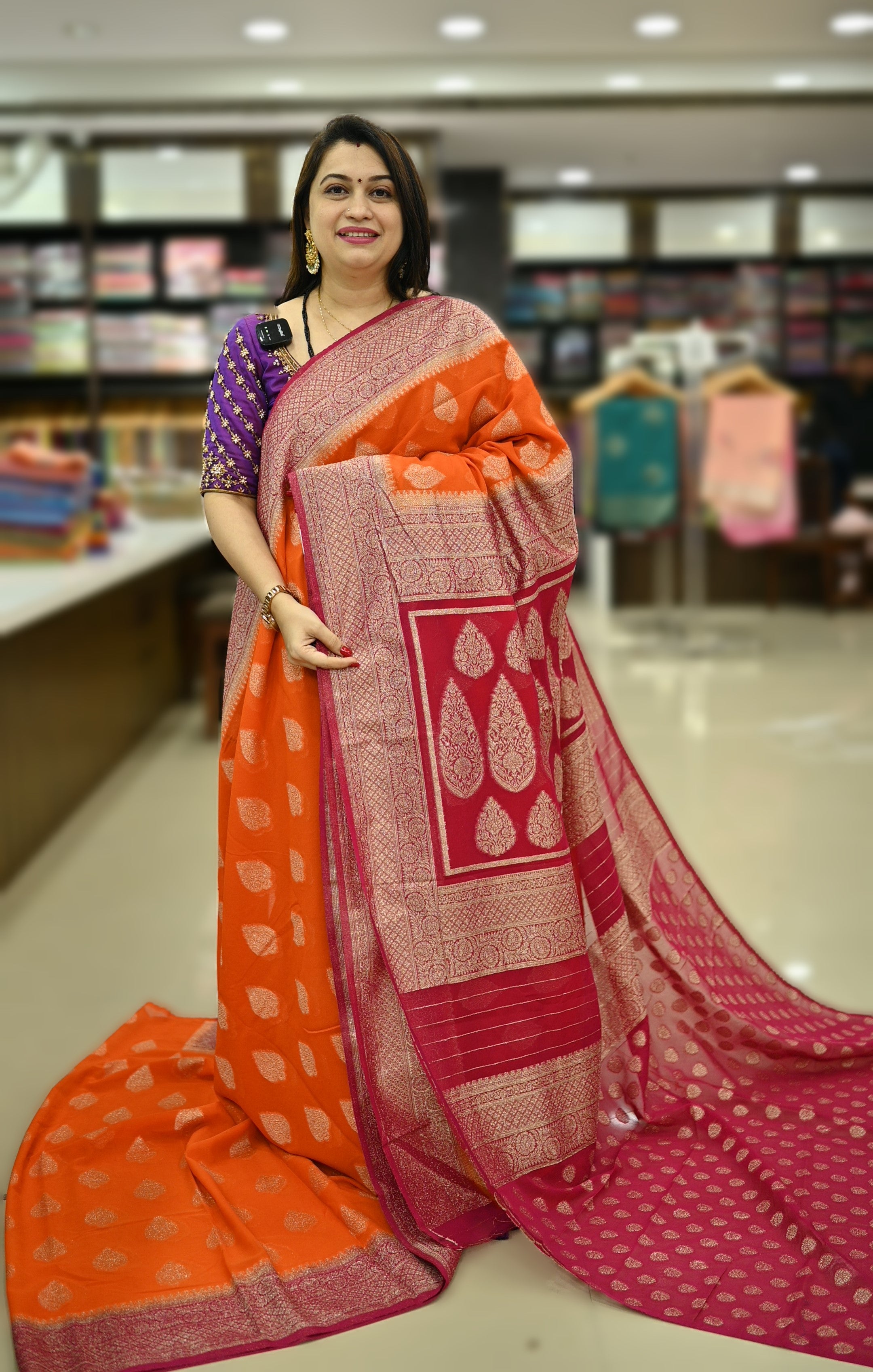 Gopuram Silk Saree at Rs 5000 | Printed Silk Saree in Chennai | ID:  26233966612