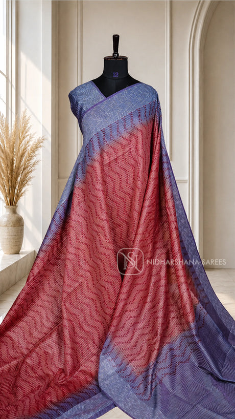 Linen By Cotton With Thread Weaving Concept