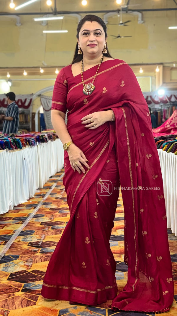 Neelambari Silk With Satin Border