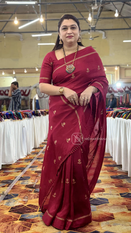 Neelambari Silk With Satin Border